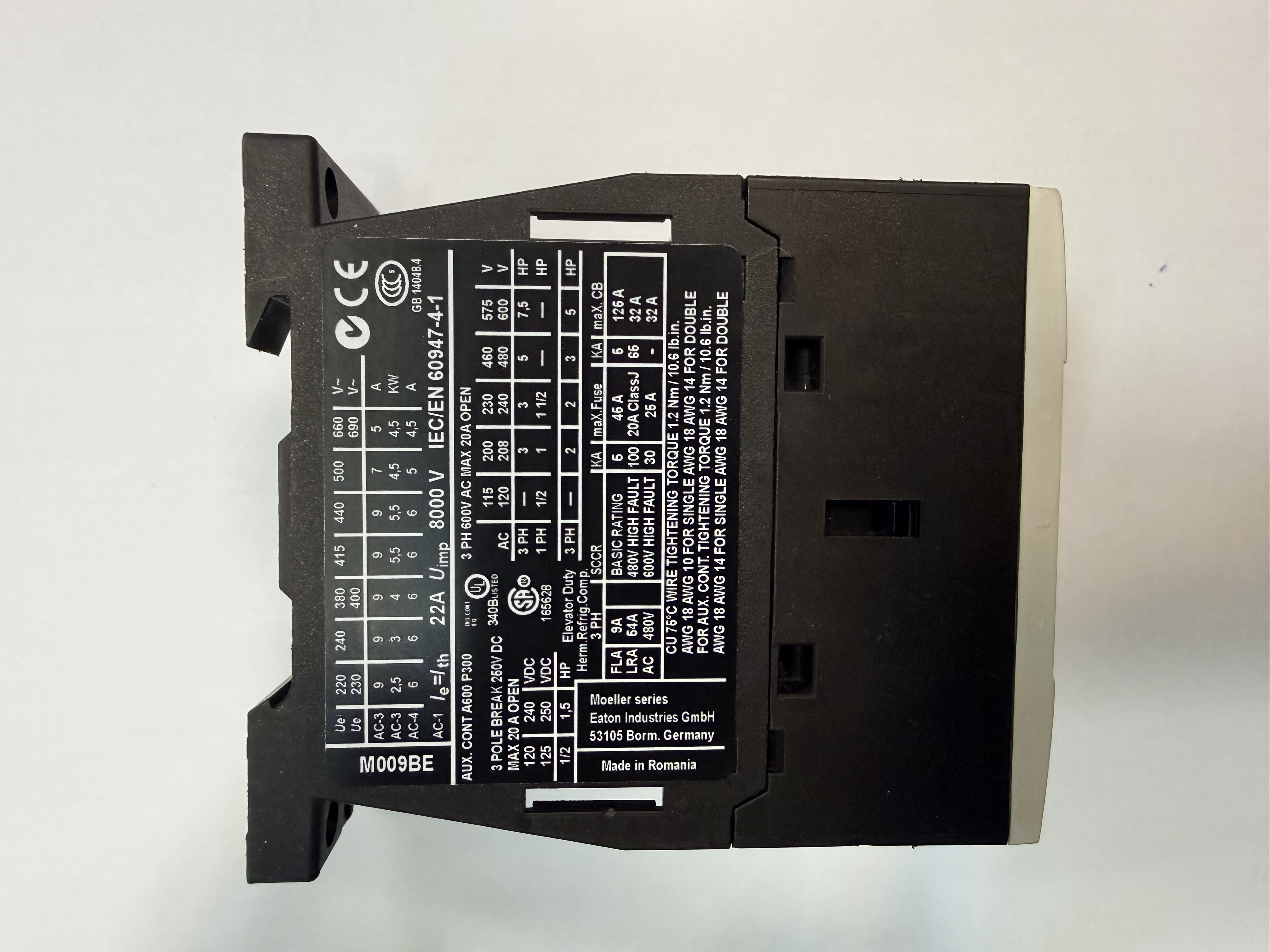 کنتاکتور ایتون DILM9-10 XTCE009B10