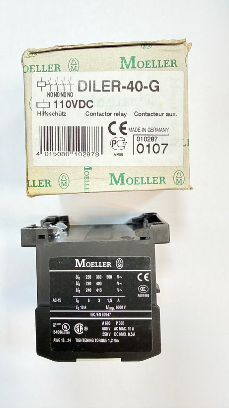 کنتاکتور DILER-40-G 110VDC مولر آلمان